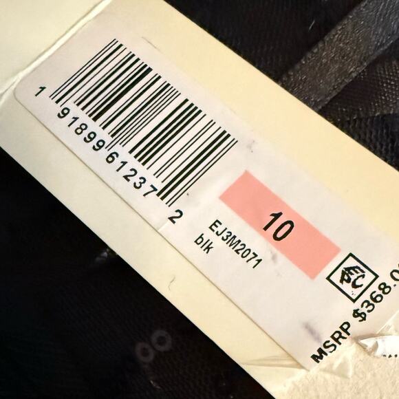 Eliza J Women’s Floating Flowers Halter Style Ball Gown Black Sz 10 NWT - Picture 6 of 9